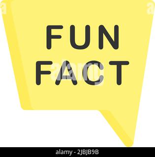 Fun Fact icon design template vector illustration Stock Vector