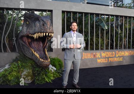Hollywood, California, USA 6th June 2022 Actor Chris Pratt attends Universal Pictures Presents The World Premiere of 'Jurassic World Dominion' at TCL Chinese Theatre on June 6, 2022 in Hollywood, California, USA. Photo by Barry King/Alamy Live News Stock Photo
