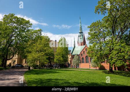 The German Church of Helsinki Suomen saksalainen evankelis-luterilainen  seurakunta Stock Photo - Alamy