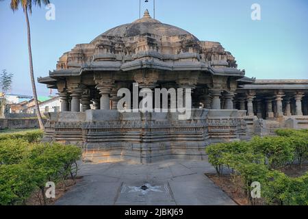 Chandramouleshwara Temple (Ishwara Temple.) , Arasikere is located in the Hassan district of Karnataka. Stock Photo