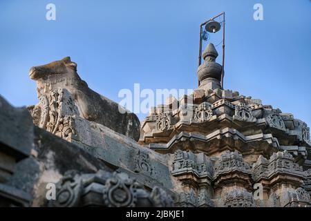 Chandramouleshwara Temple (Ishwara Temple.) , Arasikere is located in the Hassan district of Karnataka. Stock Photo