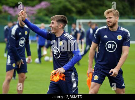 Scotland's Billy Gilmour during a training session at Oriam, Edinburgh. Picture date: Tuesday June 7, 2022. Stock Photo