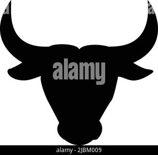 bull head icon. on white background Stock Vector