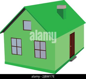 green home icon. on white background Stock Vector