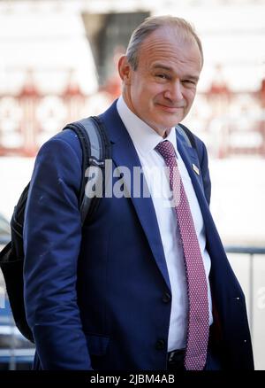 London, UK. 07th June, 2022. Liberal Democrat leader ED DAVEY is seen in Westminster, the morning after Prime Minister Boris Johnson survived a confidence vote. Photo credit: Ben Cawthra/Sipa USA **NO UK SALES** Credit: Sipa USA/Alamy Live News Stock Photo