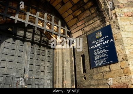 Lancaster castle John of Gaunt gatehouse entrance Lancaster UK Stock Photo