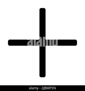 cross symbol. on white background Stock Vector