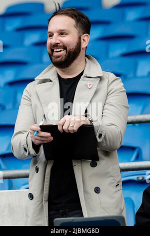 CARDIFF, WALES - 05 JUNE 2022: Prior to the 2022 FIFA World Cup play-off final between Wales & Ukraine at the Cardiff City Stadium on the 5th of June 2022. (Pic by John Smith/FAW) Stock Photo