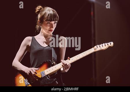 Rome, Italy. 08th Aug, 2016. Elena Tonra of Daughter band performs live ...