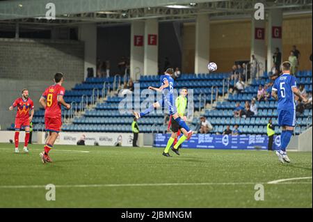 Andorra La Vella, Andorra . 2022 June 6 . C. Dros MOL in action in the 2022 Nations League match Andorra 0 - 0 Moldova. Stock Photo