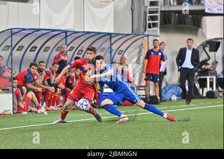 Andorra La Vella, Andorra . 2022 June 6 . Rosas Ubach AND in action in the 2022 Nations League match Andorra 0 - 0 Moldova. Stock Photo