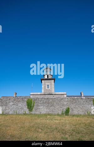 Phare de Barneville Carteret, France, Manche Stock Photo