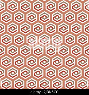 Stylish trendy seamless geometric pattern design for textile and printing. Decorative repeating texture of hexagons. Abstract Decorative background Stock Vector