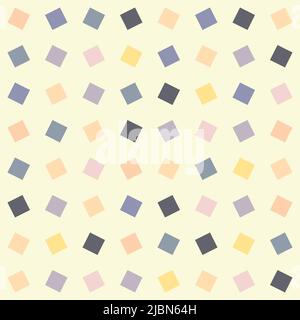 Trendy fashionable seamless geometric pattern design of square shapes. Abstract repeat textured background for surface printing and textile Stock Vector