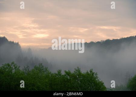 Landscape near the german village Osterfeld, Allendorf Eder Stock Photo ...