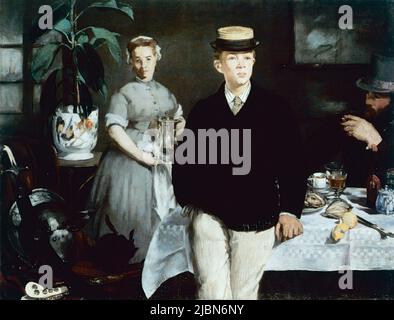 Luncheon in the Studio, painting by French artist Edouard Manet, 1868 Stock Photo