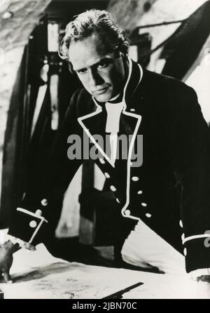 American actor Marlon Brando in the movie Mutiny on the Bounty, USA 1962 Stock Photo