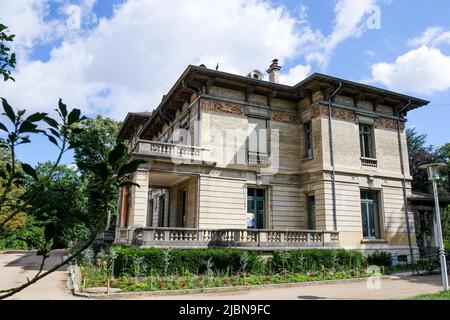 Villa Gillet, historical and cultural place, Cerisaie Park, Lyon, Rhône department, AURA Region, France Stock Photo