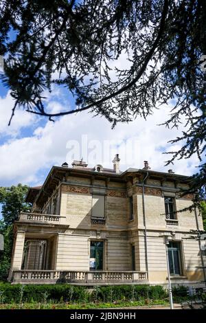 Villa Gillet, historical and cultural place, Cerisaie Park, Lyon, Rhône department, AURA Region, France Stock Photo