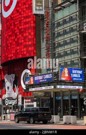 Times Square Target Storefront on West 42nd Street,  NYC, USA Stock Photo