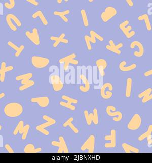 random letters english alphabet background design on white Stock Vector ...