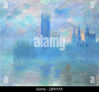 The Houses of Parliament, London, 1900–01, Painting by Claude Monet Stock Photo