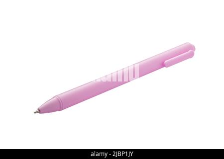 Ballpoint сapillary pen isolated on white background, photo stacking Stock Photo