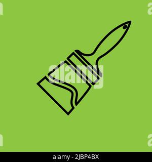 Brush icon isolated. Construction Conc. - Vector  Stock Vector