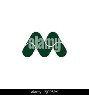 simple letter g curves geometric green leaf motion logo vector Stock ...