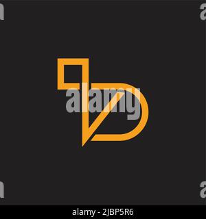 letter b check mark geometric line logo vector Stock Vector