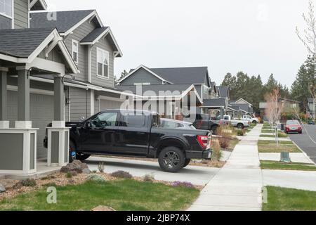 USA, Oregon, Bend, New Bend, Development Reed Market and 15th Street southwest corner,  SE Hollis LN, 2022 Stock Photo