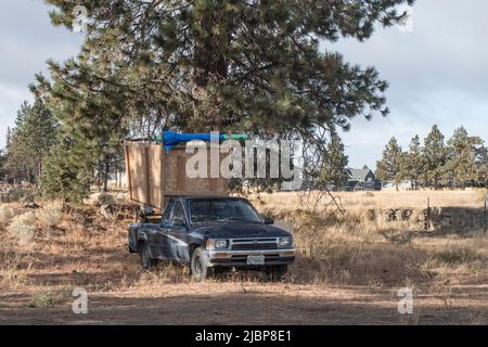 USA, Oregon, Bend, New Bend, Reed Market Street , 10/2017 Stock Photo