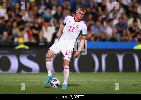 Cesena, Italy, 7th June 2022. Andras Schafer of Hungary during the UEFA Nations League match at Stadio Dino Manuzzi, Cesena. Picture credit should read: Jonathan Moscrop / Sportimage Stock Photo