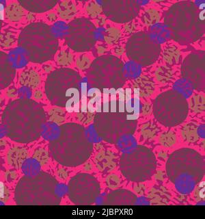 abstract pink and purple seamless vector pattern Stock Vector