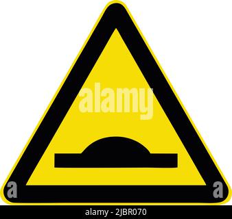 Road bump ahead, Gallery of All Warning Signs, Road signs in China Stock Vector