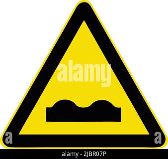 Road bump ahead, Gallery of All Warning Signs, Road signs in China Stock Vector