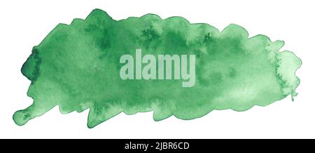 Abstract crocodile green watercolor splash texture isolated on white ...