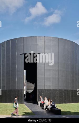 Black Chapel, Serpentine Summer Pavilion 2022 designed by Theaster Gates, London Stock Photo
