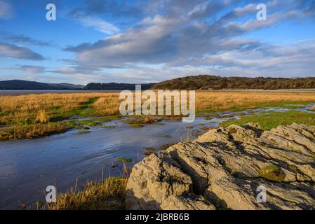 White Creek Bay near Arnside in Cumbria Stock Photo