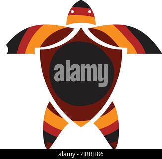 Turtle in australian aboriginal style. Australia indigenous art ...