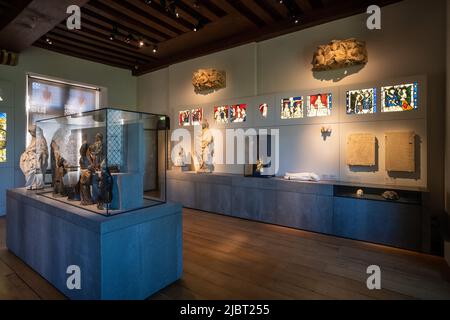 France, Paris, Cluny Museum - National Museum of the Middle Ages, room 15, 15th century French art Stock Photo