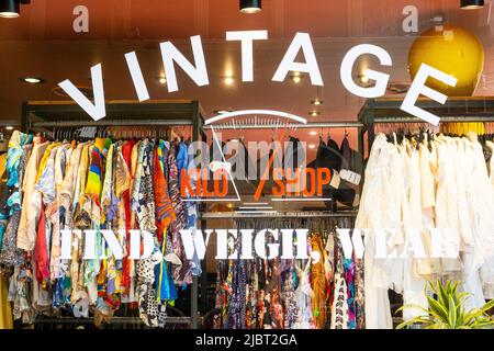 Paris, France, Family Shopping, French Vintage Clothing Store, Display,  Olympa Parisian Street Scene, Boy and Mum Stock Photo - Alamy