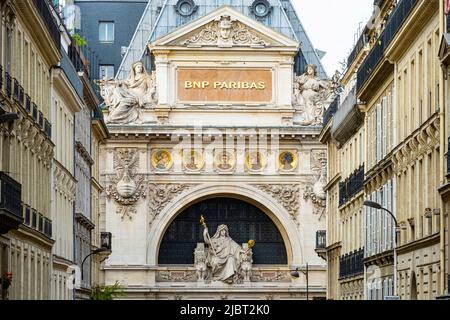 France, Paris, BNP Paribas Bank, Head Office Stock Photo