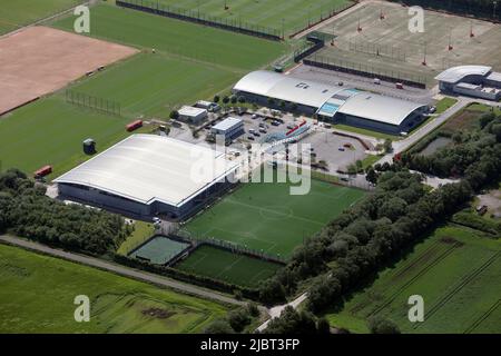 aerial view of The Aon Training Complex - Manchester United Carrington ...