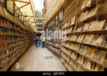 Egypt, Cairo, Old Cairo, Coptic district, bookstore Stock Photo