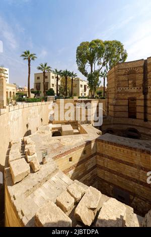 Babylon fortress, Coptic district , Cairo , Egypt Stock Photo - Alamy