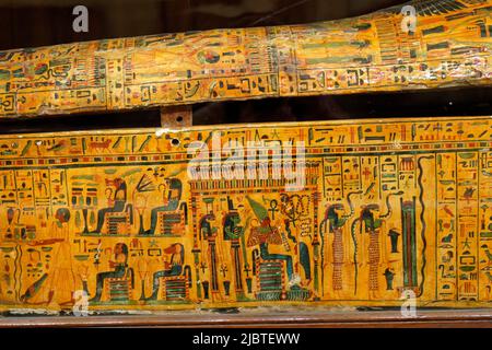 Detail Of Egypt Sarcophagus Stock Photo - Alamy