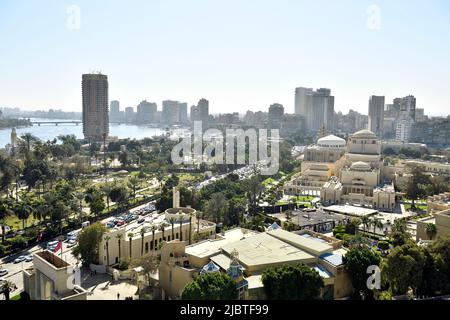 CAIRO TOWER GEZIRAH ISLAND WITH RIVER NILE CAIRO EGYPT Stock Photo - Alamy