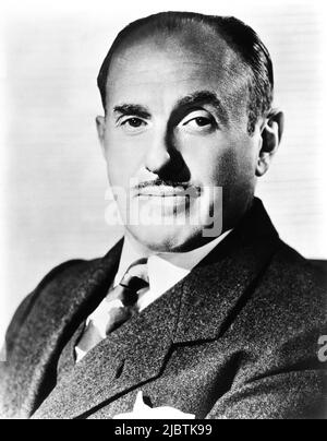 JACK L. WARNER 1940's Portrait Executive in Charge of Production and Co-Founder of WARNER BROS. PICTURES Stock Photo