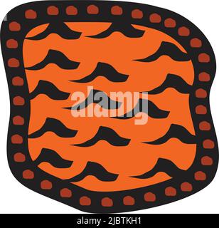 Aboriginal art icon design vector template Stock Vector